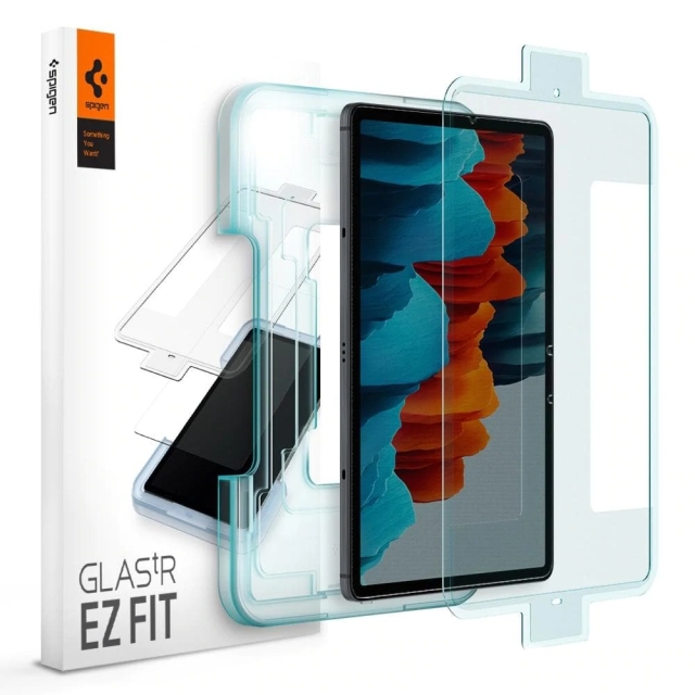 Защитное стекло SPIGEN для Galaxy Tab S8 / S7 - EZ FIT GLAS.tR - Прозрачный - 1 шт - AGL02032