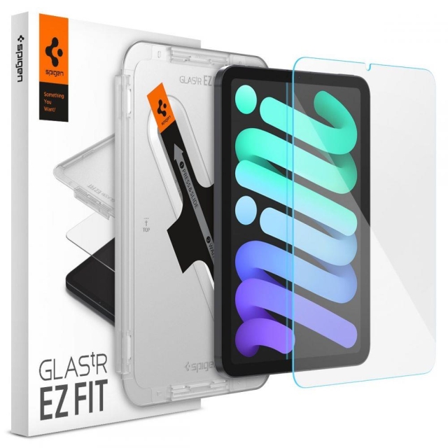 Защитное стекло SPIGEN для iPad Mini 6 (2021) - GLAS.tR EZ Fit - Прозрачный - 1 шт - AGL03824