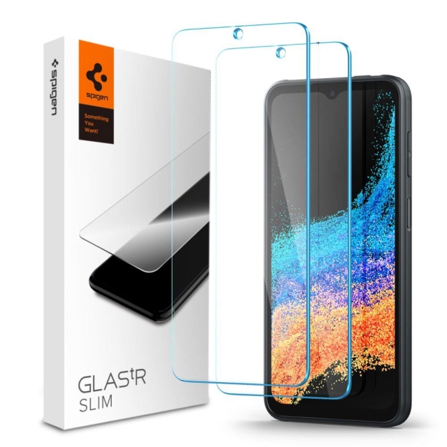 Защитное стекло SPIGEN для Galaxy XCover 6 Pro - GLAS.tR Slim - Прозрачный - 2 шт - AGL05194