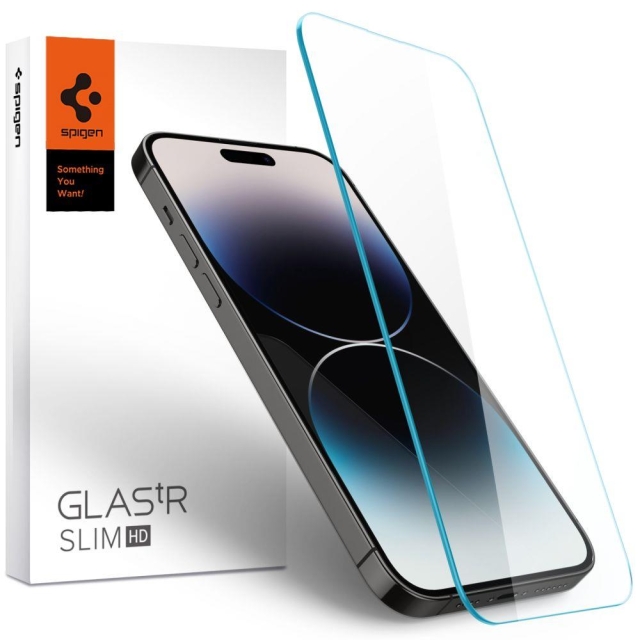 Защитное стекло SPIGEN для iPhone 14 Pro Max - GLAS.tR Slim HD - Прозрачный - 1 шт - AGL05210