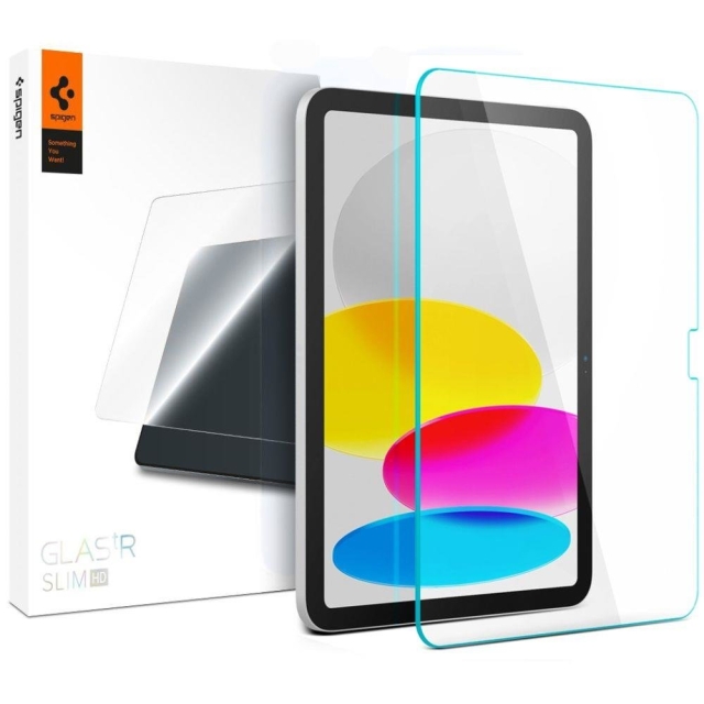 Защитное стекло SPIGEN для iPad 10.9 (2022) - GLAS.tR Slim HD - 1 шт - Прозрачный - AGL05541