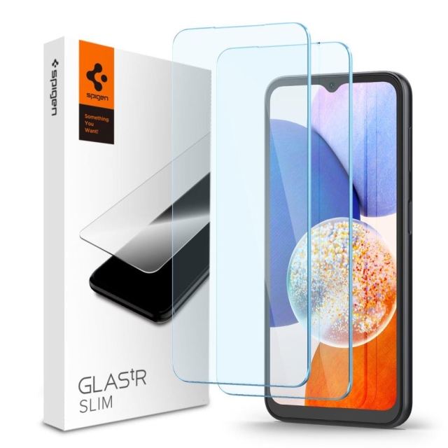 Защитное стекло SPIGEN для Galaxy A14 5G - GLAS.tR Slim - Прозрачный - 2 шт - AGL05971