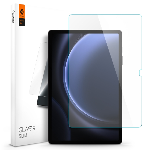 Защитное стекло SPIGEN для Galaxy Tab S9 FE Plus (2023) - Glass tR Slim - Прозрачный - 1 шт - AGL07001