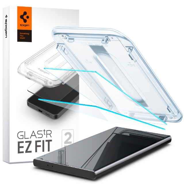 Защитное стекло SPIGEN для Galaxy S24 Ultra - Glass tR EZ Fit HD - Прозрачный - 2 шт - AGL07495