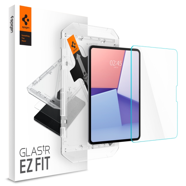 Защитное стекло SPIGEN для iPad Pro 11 (2024) - Glass tR EZ Fit - Прозрачный - 1 шт - AGL07788