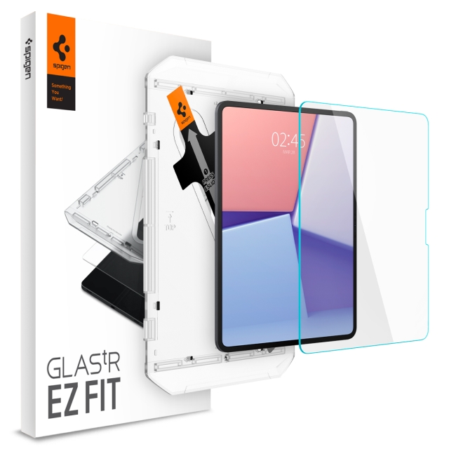 Защитное стекло SPIGEN для iPad Pro 13 (2024) - Glass tR EZ Fit - Прозрачный - 1 шт - AGL07793
