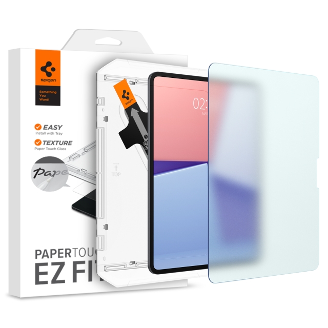 Защитная пленка SPIGEN для iPad Pro 13 (2024) - Paper Touch EZ Fit - Прозрачный - 1 шт - AGL07794