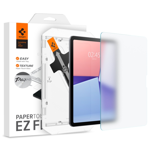 Защитная пленка SPIGEN для iPad Air 11 (2024) - Paper Touch EZ Fit - Прозрачный - 1 шт - AGL07799
