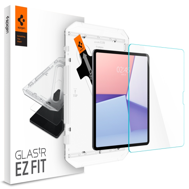 Защитное стекло SPIGEN для iPad Air 13 (2024) - Glass tR EZ Fit - Прозрачный - 1 шт - AGL07803