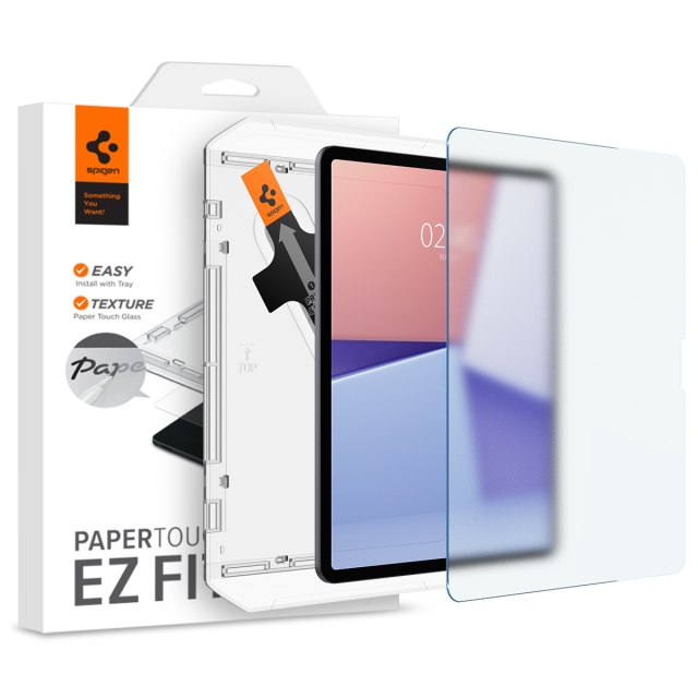 Защитная пленка SPIGEN для iPad Air 13 (2024) - Paper Touch EZ Fit - Прозрачный - 1 шт - AGL07804