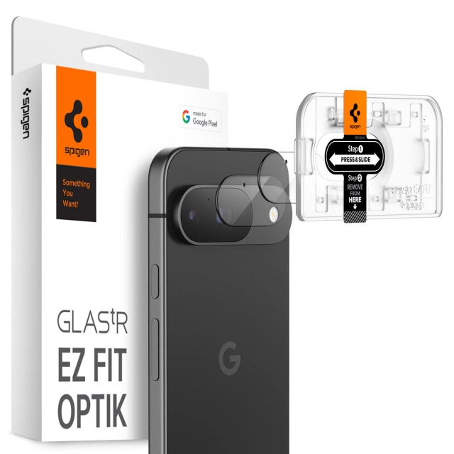 Защитное стекло для камеры SPIGEN для Google Pixel 9 - Glas.tR EZ Fit Optik - 2 шт - Прозрачный - AGL08443