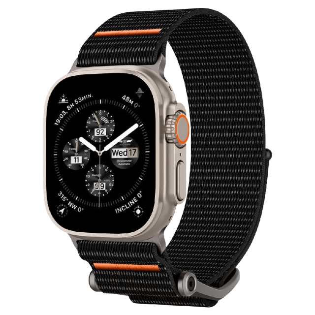 Ремешок SPIGEN для Apple Watch (49/45/44/42 mm) - DuraPro Flex Ultra - Черный - AMP05981