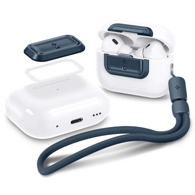 Чехол SPIGEN для AirPods Pro (2/1) - Lock Fit M - Синевато-серый - ASD06153