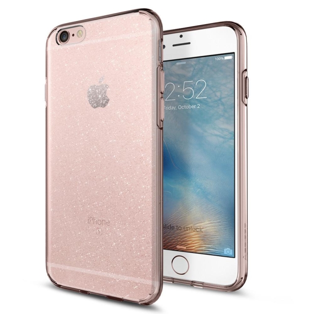 Чехол-капсула SPIGEN для iPhone 6S / 6 - Liquid Crystal Glitter - Розовый кварц - 035CS21416