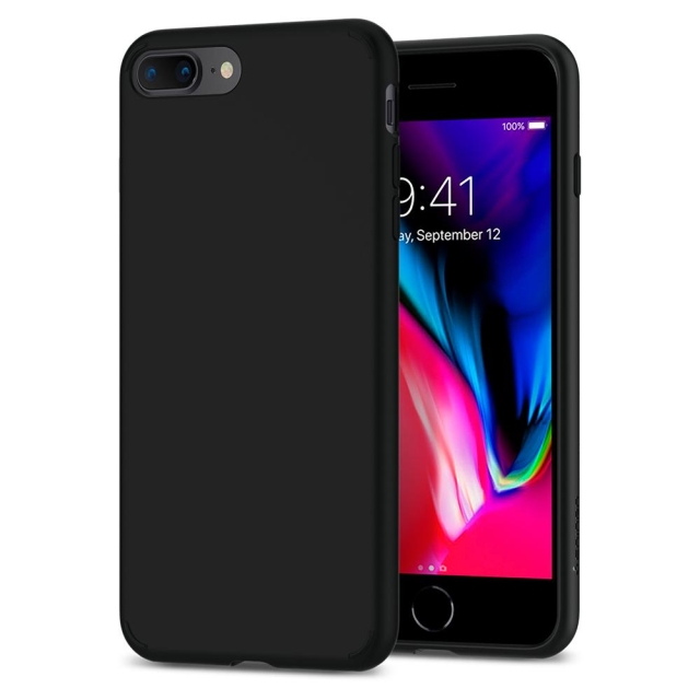 Чехол-капсула SPIGEN для iPhone 7 Plus / 8 Plus - Liquid Crystal - Черный-матовый - 055CS22234