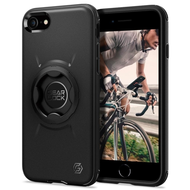 Спортивный чехол SPIGEN для iPhone SE (2022/2020)/8/7 - Gearlock Bike Mount - Черный - ACS01590