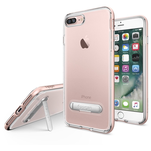Чехол с подставкой SPIGEN для iPhone 7 Plus / 8 Plus - Crystal Hybrid - Розовое Золото - 043CS20510