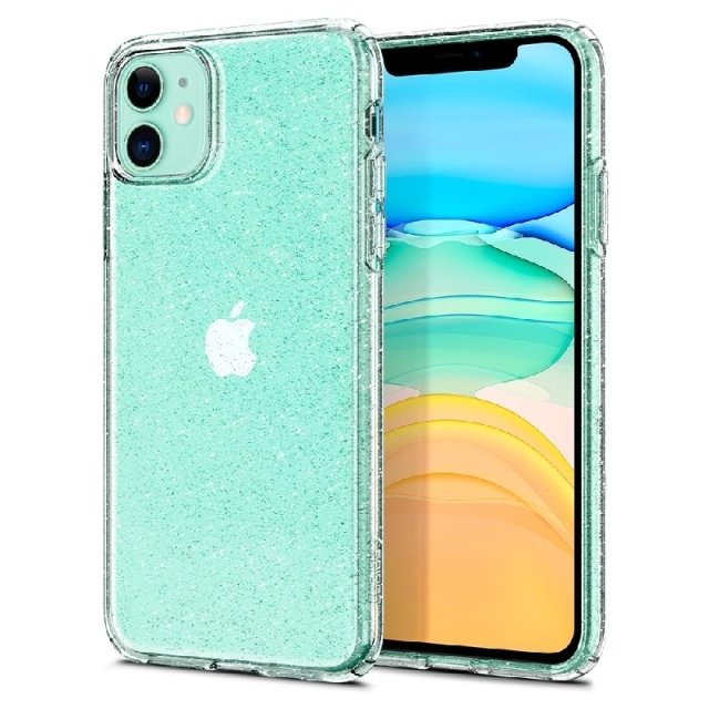 Чехол-капсула SPIGEN для iPhone 11 - Liquid Crystal Glitter - Кристальный кварц - 076CS27181