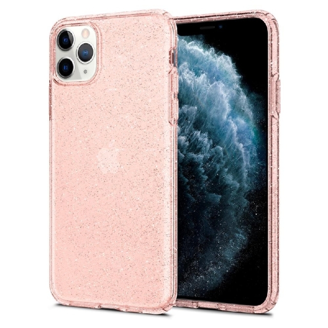 Чехол-капсула SPIGEN для iPhone 11 Pro - Liquid Crystal Glitter - Розовый кварц - 077CS27230