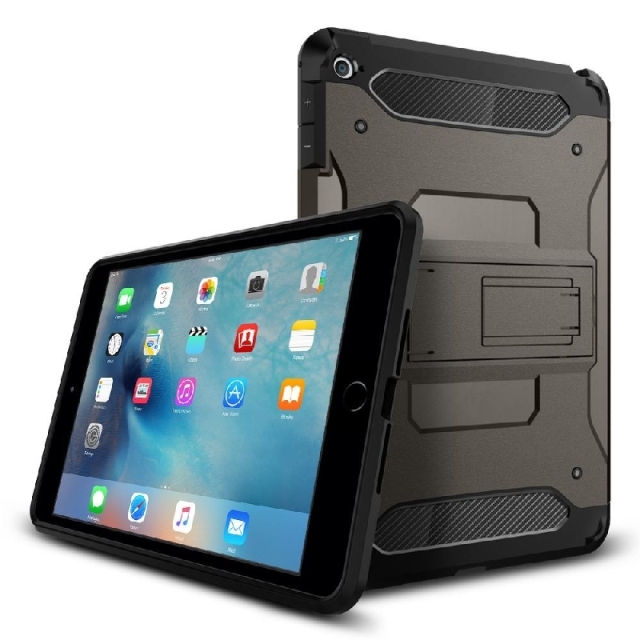 Ударопрочный чехол SPIGEN для iPad Mini 4 - Tough Armor - Черный - SGP11737
