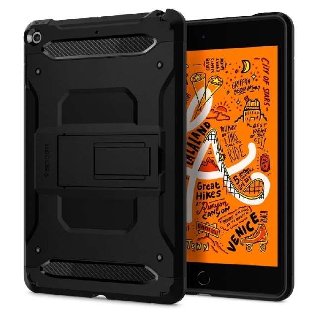 Ударопрочный чехол SPIGEN для iPad Mini 5 - Tough Armor TECH - Черный - 051CS26114