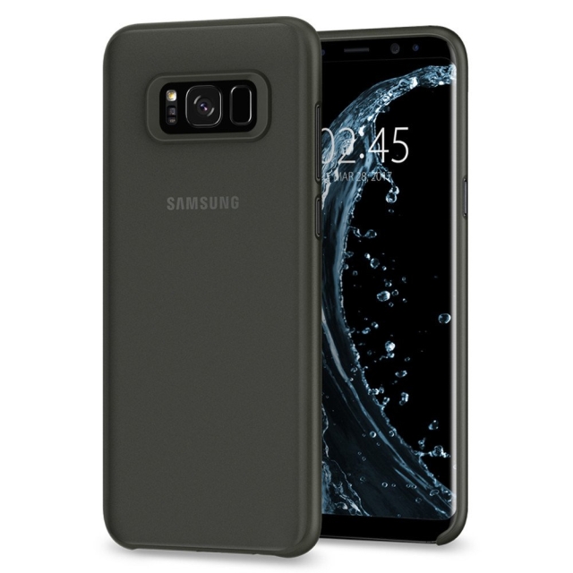 Ультра-тонкий чехол SPIGEN для Galaxy S8 Plus - Air Skin - Черный - 571CS21678