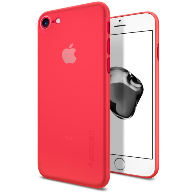 Ультра-тонкий чехол SPIGEN для iPhone SE (2022/2020)/8/7 - Air Skin - Красный - 042CS21722