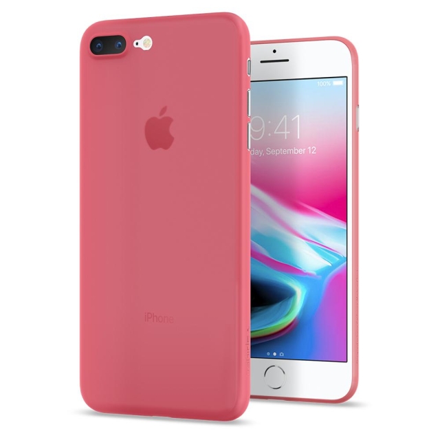 Ультра-тонкий чехол SPIGEN для iPhone 8 Plus / 7 Plus - Air Skin - Красный - 055CS22595