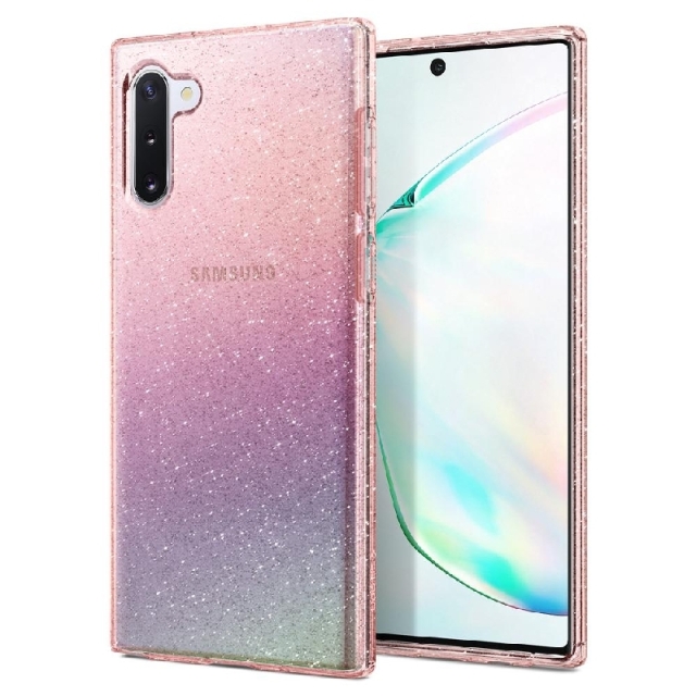 Чехол-капсула SPIGEN для Galaxy Note 10 - Liquid Crystal Glitter - Розовый кварц - 628CS27372