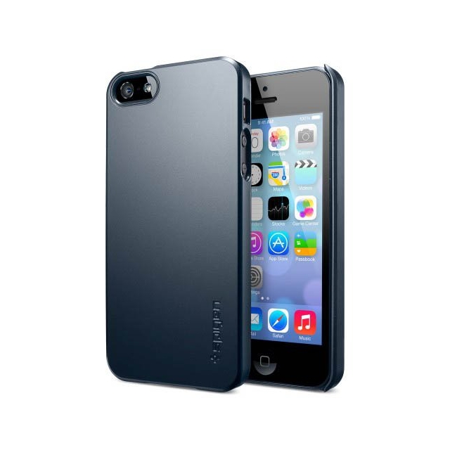 Ультратонкий чехол SPIGEN для iPhone SE / 5s / 5 - Ultra Thin Air - Синевато-серый - SGP10038