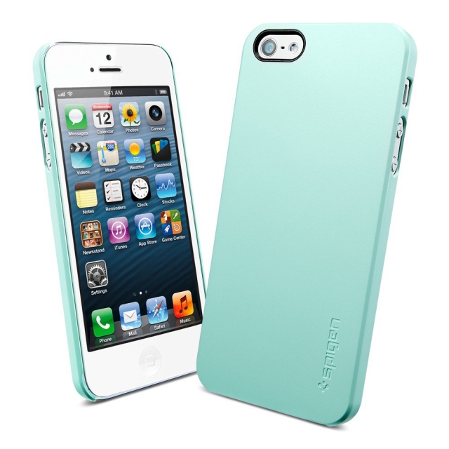 Ультратонкий чехол SPIGEN для iPhone SE / 5s / 5 - Ultra Thin Air - Зеленый - SGP09539