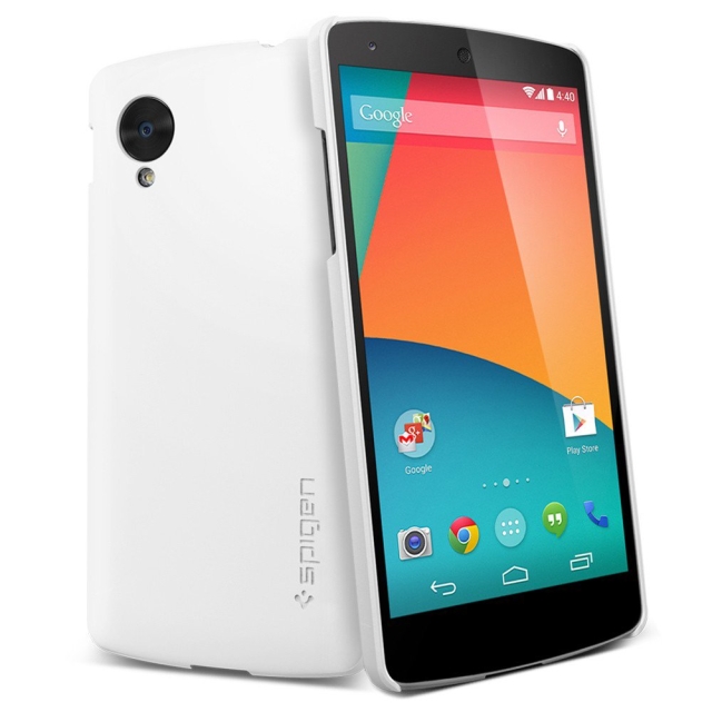 Ультратонкий чехол SPIGEN для Nexus 5 - Ultra Fit - Белый - SGP10561