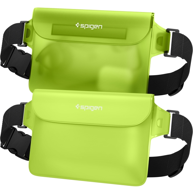 Водонепроницаемая сумка SPIGEN - Aqua Shield WaterProof Waist Bag A620 - Зеленый - 2 шт - AMP06023