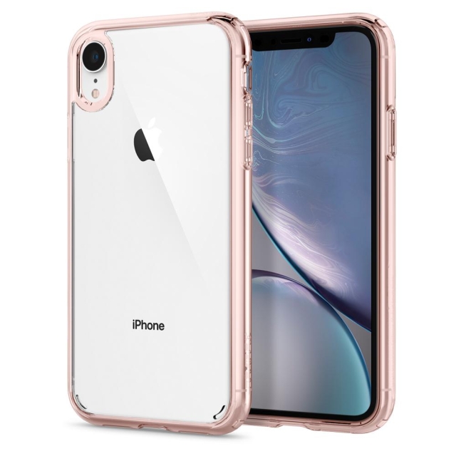 Гибридный чехол SPIGEN для iPhone XR - Ultra Hybrid - Прозрачно-розовый - 064CS24875