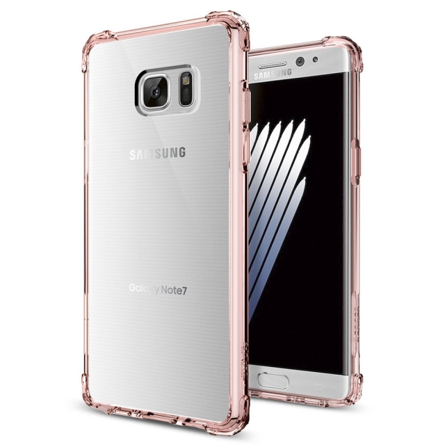 Защищенный чехол SPIGEN для Galaxy Note 7 - Crystal Shell - Розовый - 562CS20385