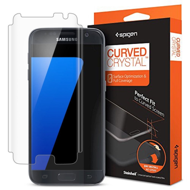 Защитная пленка SPIGEN для Galaxy S7 - Curved Crystal - 555FL20105