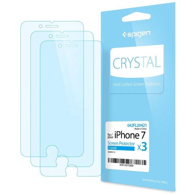 Защитная пленка SPIGEN для iPhone SE (2022/2020)/8/7 - Crystal - Прозрачный - 3 шт - 042FL20421