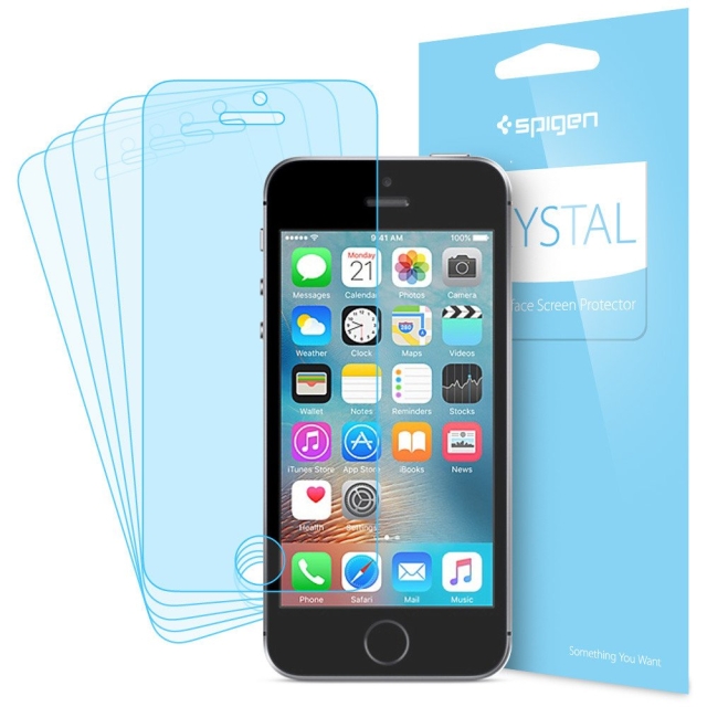 Защитная пленка SPIGEN для iPhone SE / 5s / 5c / 5 - Crystal - 041FL20165