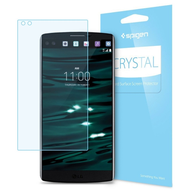 Защитная пленка SPIGEN для LG V10 - Crystal - Глянцевая - SGP11790