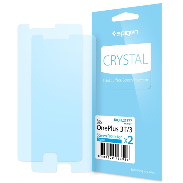 Защитная пленка SPIGEN для OnePlus 3 / 3T - Crystal - K03FL21377