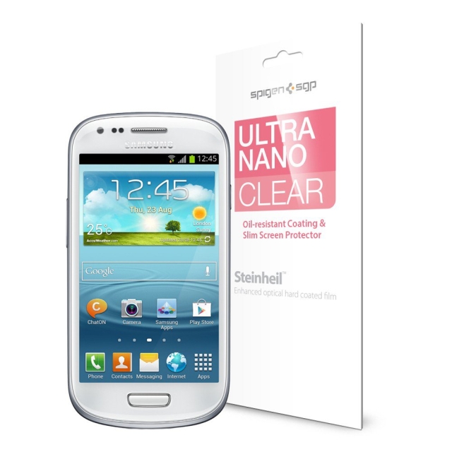 Набор защитных пленок SPIGEN для Galaxy S3 mini - Ultra Nano Clear - SGP10049