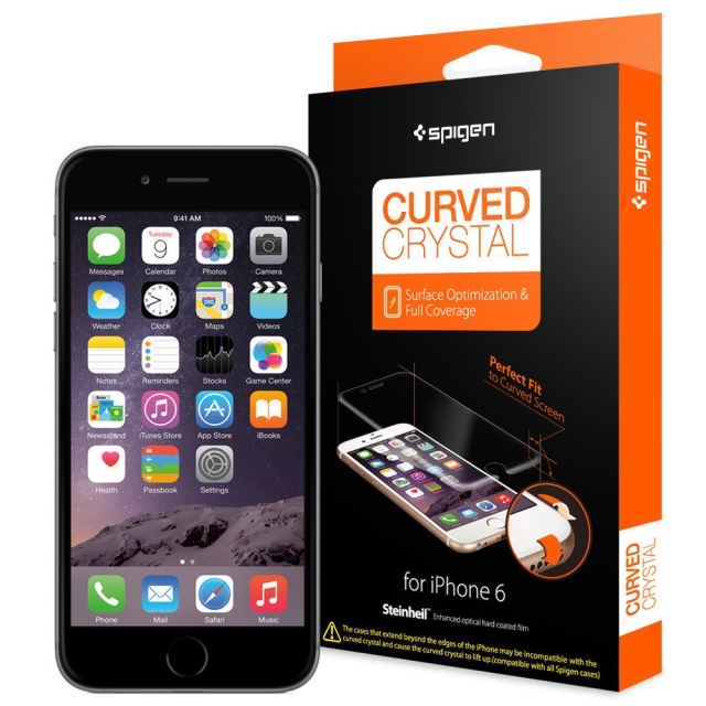 Защитная пленка SPIGEN для iPhone 6s / 6 - Steinheil Curved Crystal - SGP11299