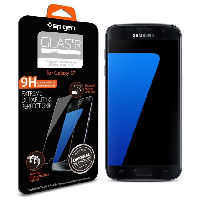 Защитное стекло SPIGEN для Galaxy S7 - GLAS.tR SLIM HD - 555GL20198