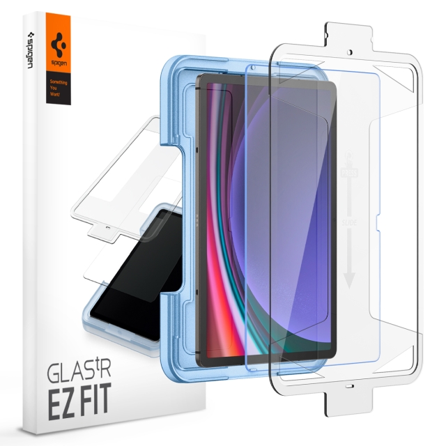 Защитное стекло SPIGEN для Galaxy Tab S9 Plus - Glass tR EZ Fit - Прозрачный - 1 шт - AGL06999