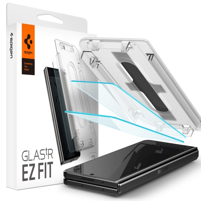 Защитное стекло SPIGEN для Galaxy Z Fold 5 - Glass tR EZ Fit Cover - Прозрачный - 2 шт - AGL06523