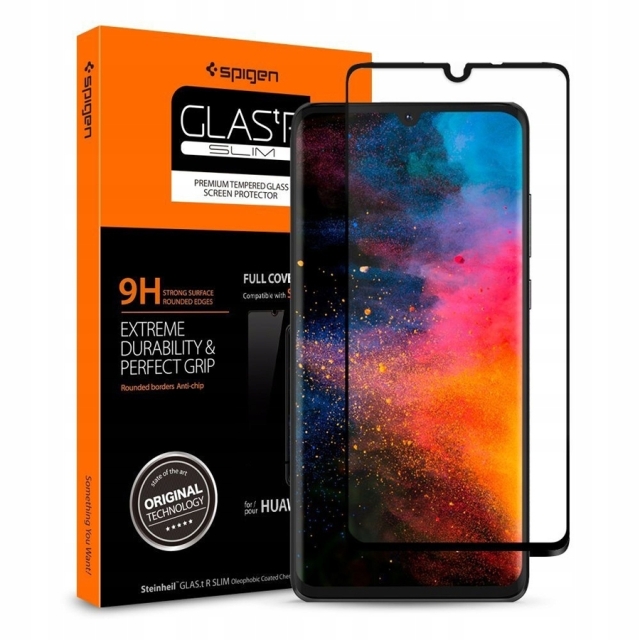Защитное стекло SPIGEN для Huawei P30 - Glass Full CoverHD - Черный - 1 шт - L38GL26018