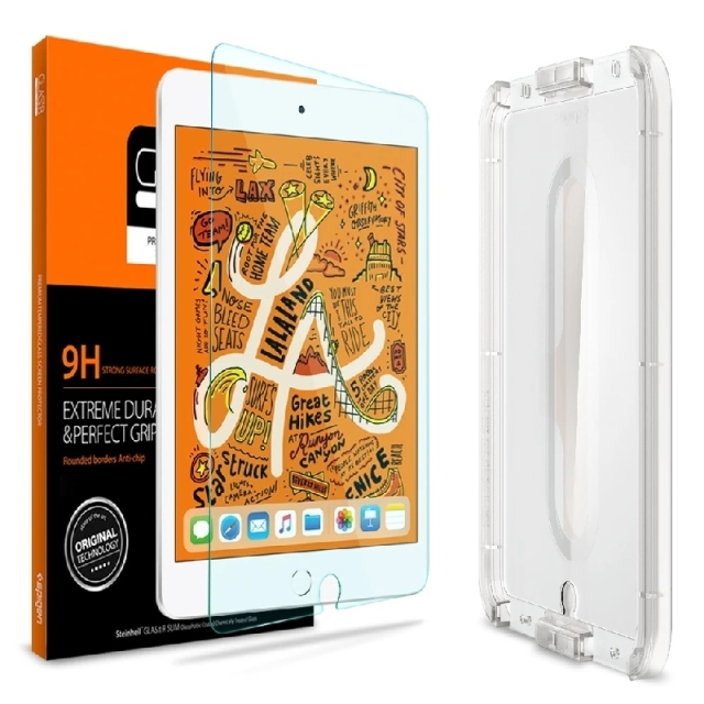 Защитное стекло SPIGEN для iPad Mini 5 - EZ FIT GLAS.tR - 051GL26131