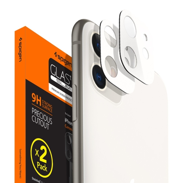 Защитное стекло для камеры SPIGEN для iPhone 11 - Full Cover Camera Lens - Белый - AGL00507 - 2 шт