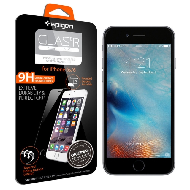 Защитное стекло SPIGEN для iPhone 6s / 6 - GLAS.tR SLIM - SGP11588