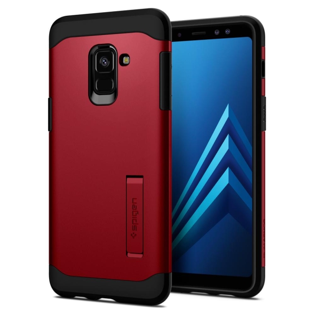 Защитный чехол SPIGEN для Galaxy A8 (2018) - Slim Armor - Красный - 590CS22808